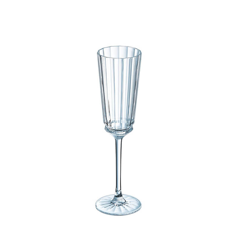 17 Cl Cristal D Arques Macassar Calice Flute In Vetro Set 6 Pezzi