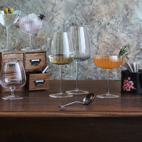 55 Cl Bormioli Luigi Speakeasies Calice Vino Bianco In Vetro Set 6 Pezzi