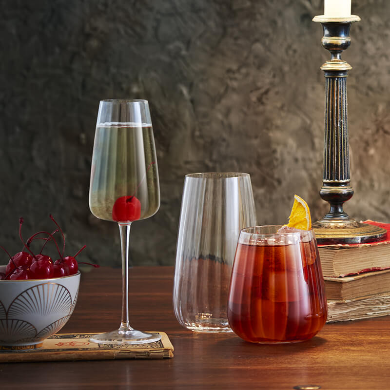 21 Cl Bormioli Luigi Speakeasies Calice Flute In Vetro Set 6 Pezzi