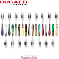 Bugatti Aladdin Servizio Posate Ghiera Argentata Acciaio Inox E Acrilico Set 24 Pz