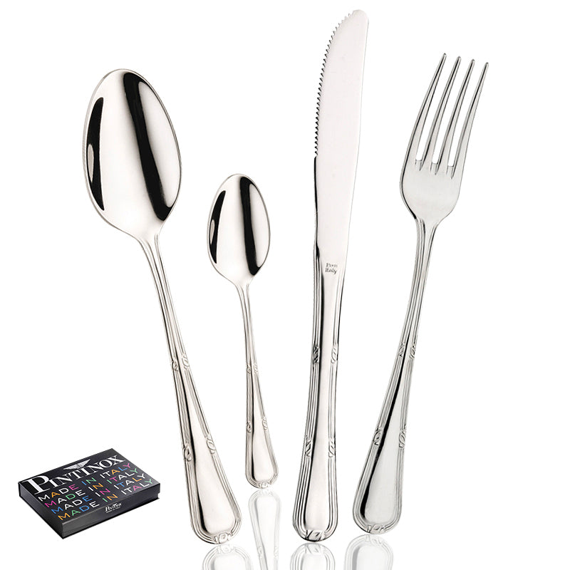 Pintinox Valencia Servizio Posate In Acciaio Inox Set 24 Pz
