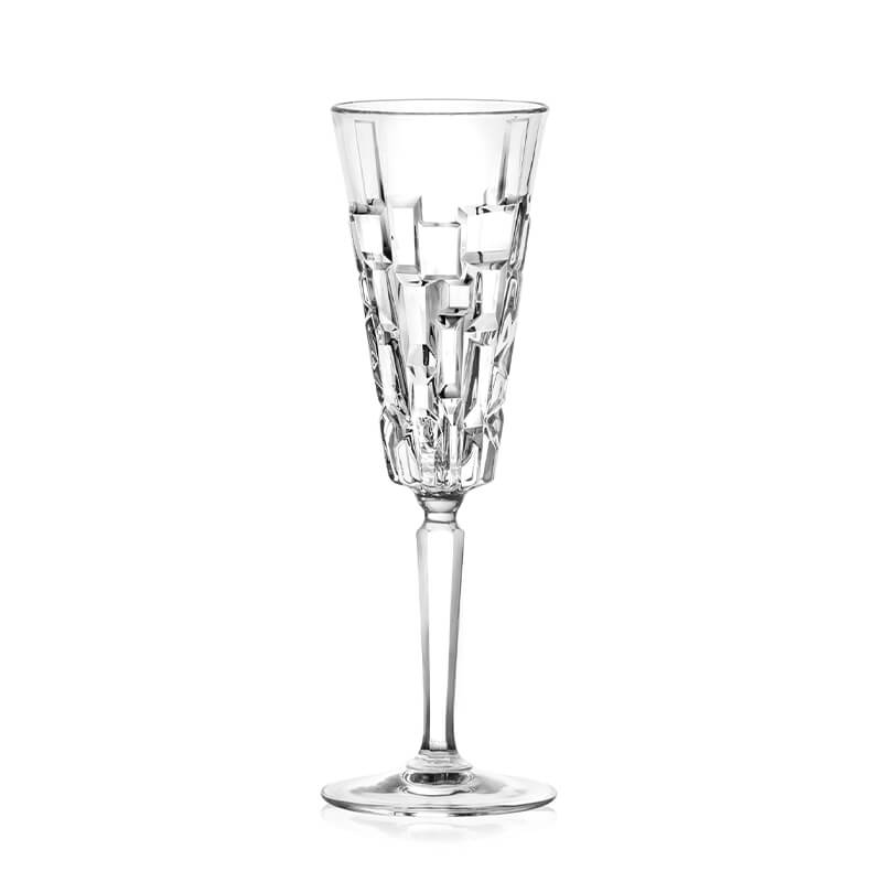 19 Cl Rcr Etna Calice Flute In Vetro Set 6 Pezzi
