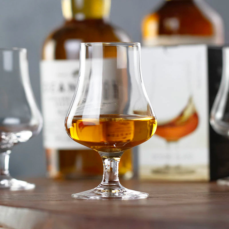 19.5 cl - Bar Calice Cognac Whisky In Vetro Cristallino - Set 6 Pz