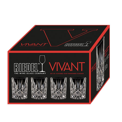 29 5 Cl Riedel Vivant Bicchiere Whisky In Vetro Set 4 Pezzi