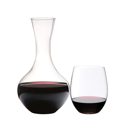 Riedel O Gift Set Bicchieri Vino E Decanter Cabernet Merlot In Vetro Set 5 Pezzi