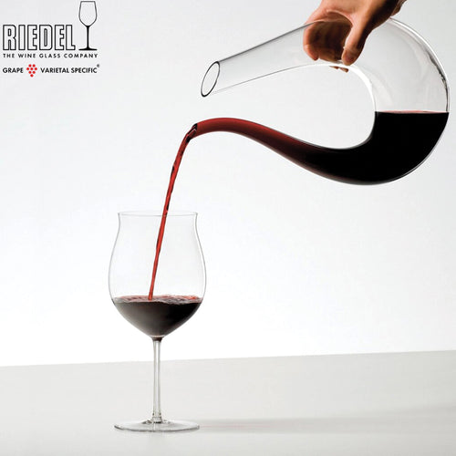 105 Cl Riedel Sommeliers Calice Vino Rosso Burgundy In Vetro Set 2 Pezzi