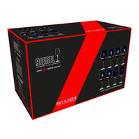 61 Cl Riedel Vinum Calice Vino Rosso Cabernet Merlot In Vetro Set 8 Pezzi