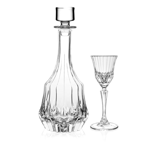 Rcr Adagio Set Liquore In Vetro Cristallino Set 7 Pezzi