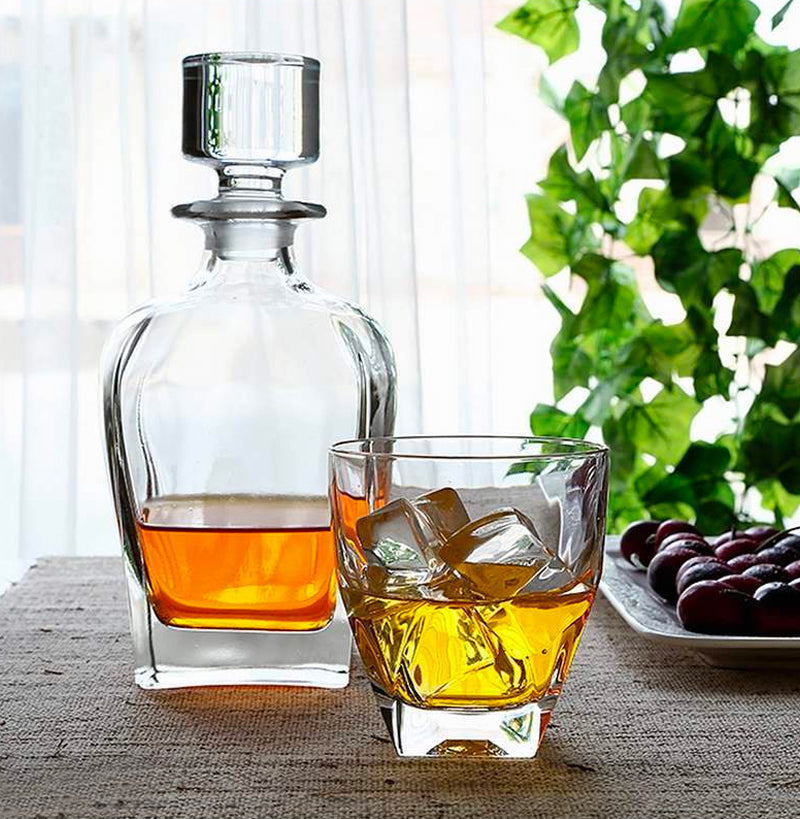 Rcr Diamante Set Whisky In Vetro Set 7 Pezzi