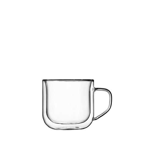 24 Cl Bormioli Luigi Thermic Glass Tazza Cappuccino In Vetro Set 2 Pezzi