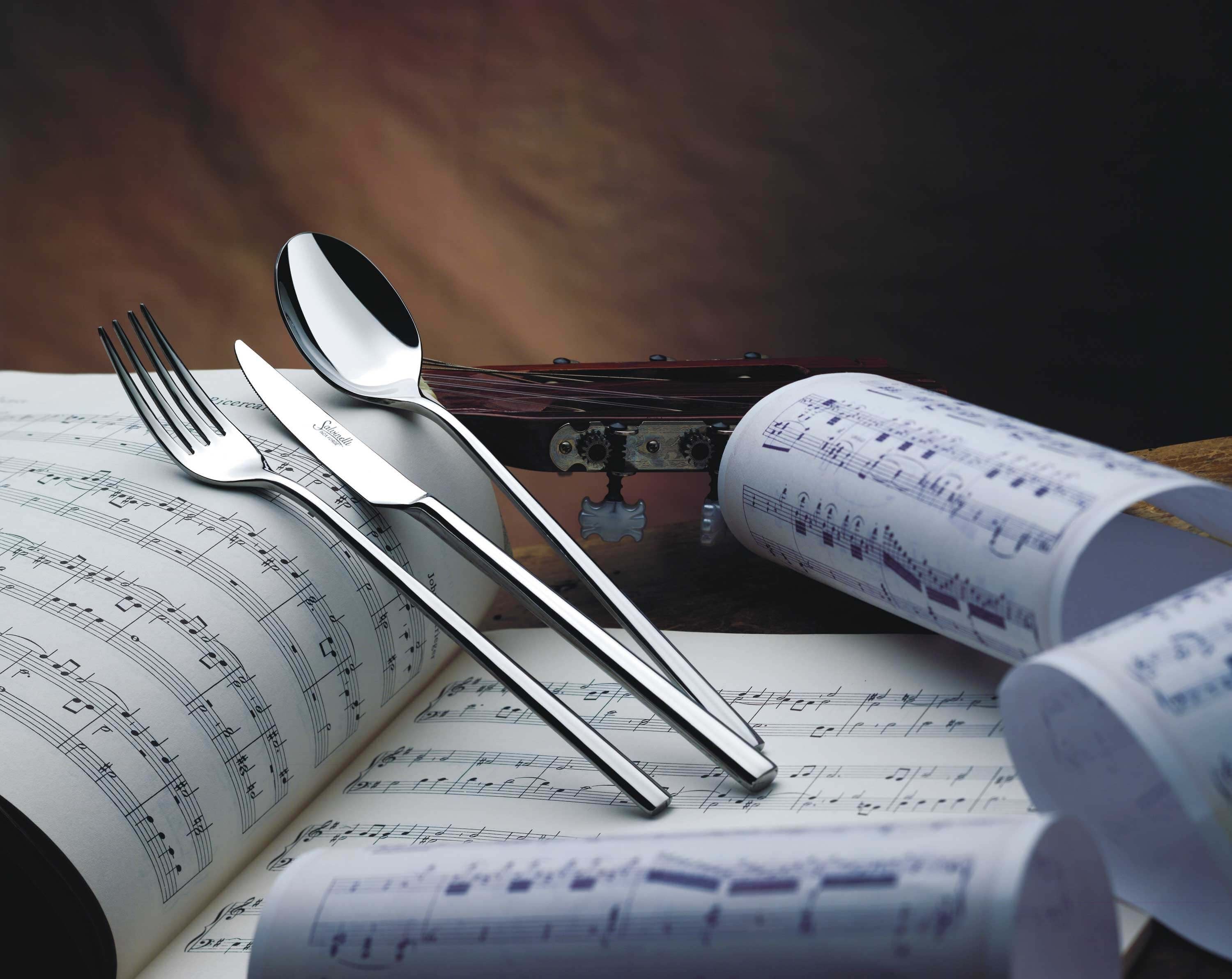 Salvinelli 250 Extralong Cucchiaio Tavola In Acciaio Inox Set 12 Pz
