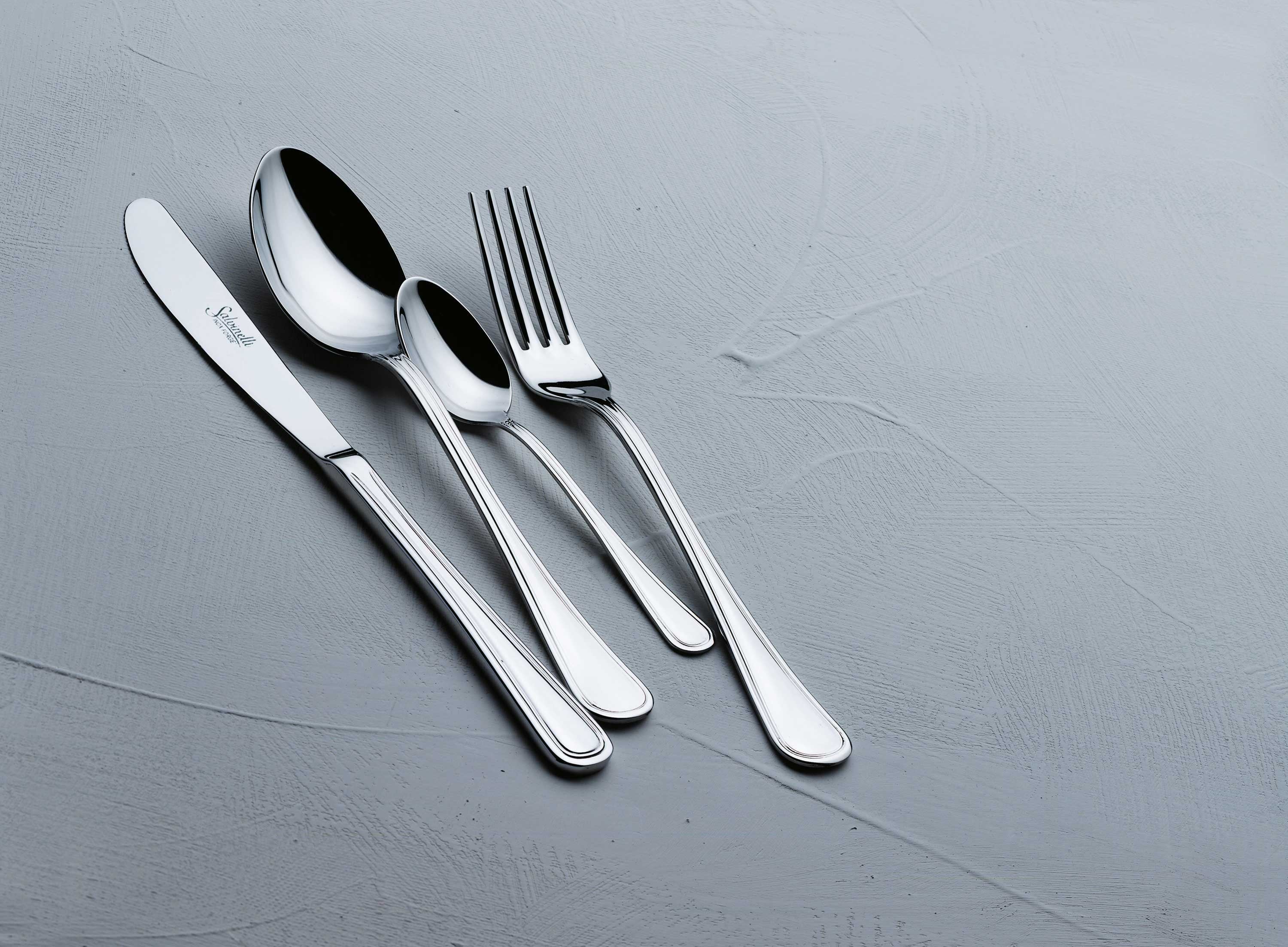 Salvinelli Atlantide Servizio Posate In Acciaio Inox Set 24 Pz