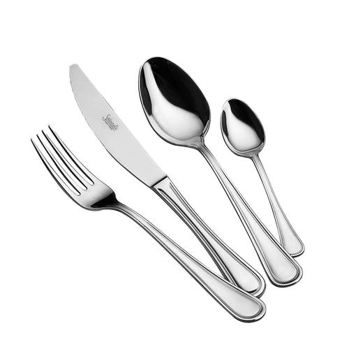 Salvinelli Queen Servizio Posate In Acciaio Inox Set 24 Pz