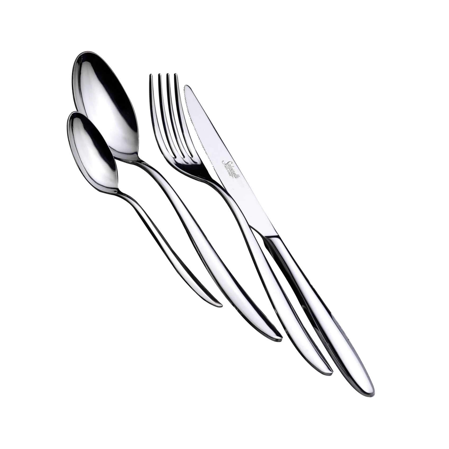 Salvinelli Fast Servizio Posate In Acciaio Inox Set 24 Pz