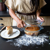 Pyrex Essentials Casseruola Cuoci Pane Con Coperchio In Vetro Borosilicato Set 3 Pz