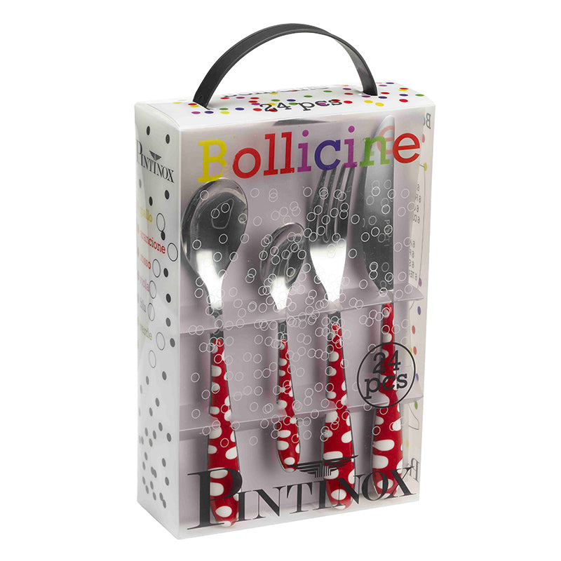 Pintinox Bollicine Servizio Posate In Acciaio Inox Set 24 Pz