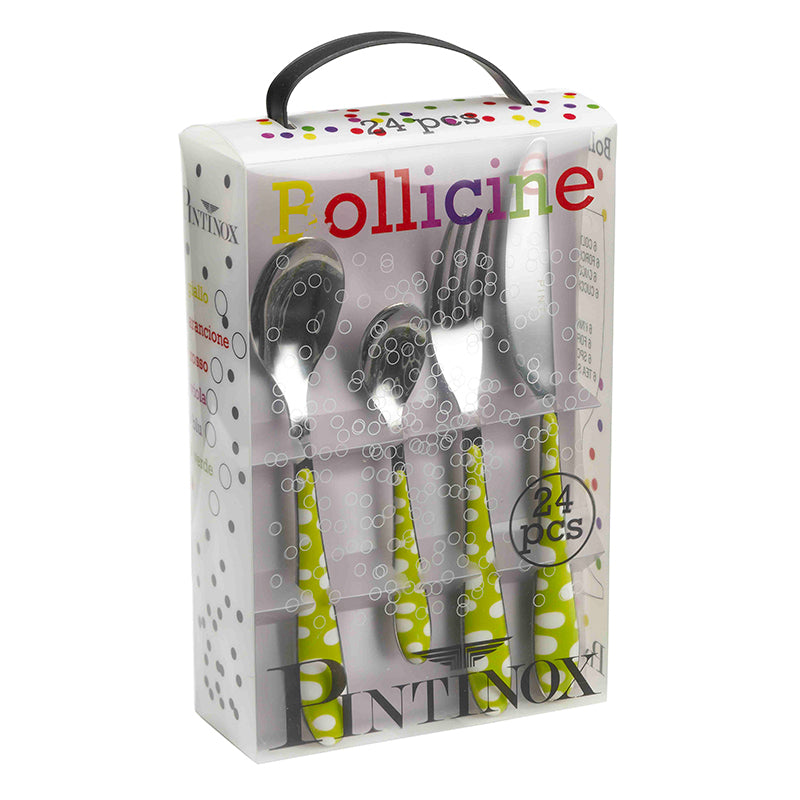 Pintinox Bollicine Servizio Posate In Acciaio Inox Set 24 Pz
