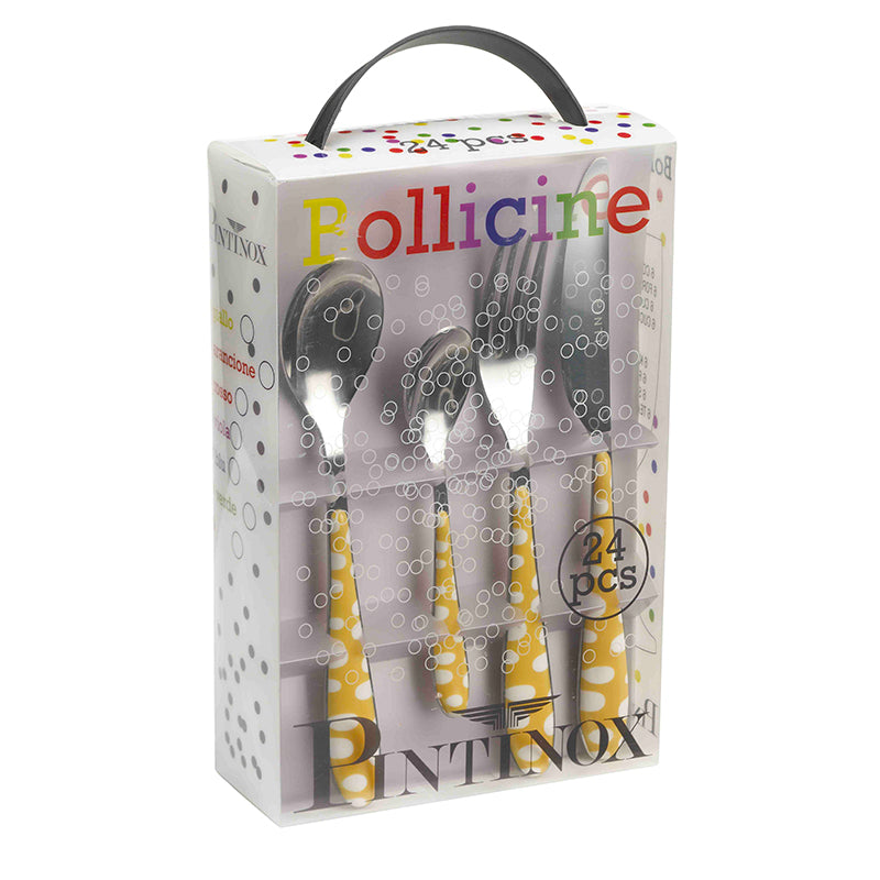 Pintinox Bollicine Servizio Posate In Acciaio Inox Set 24 Pz