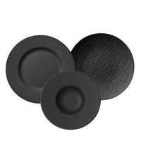 Villeroy And Boch Manufacture Rock Servizio Piatti In Porcellana Set 18 Pz