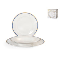 H&H Balmoral Servizio Piatti In New Bone China - Set 18 Pz