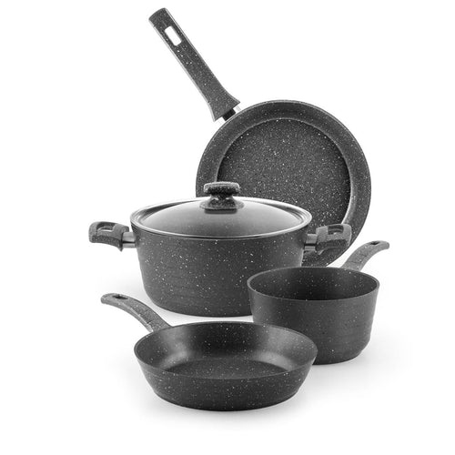 H&H Zenith Batteria Pentole In Alluminio Set 5 Pz