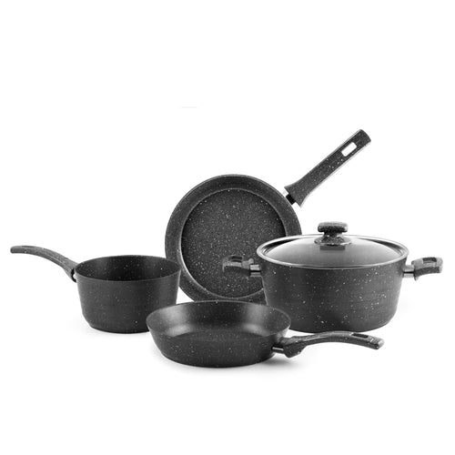 H&H Zenith Batteria Pentole In Alluminio Set 5 Pz