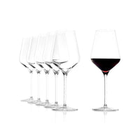 56 8 Cl Stolzle Lausitz Quatrophil Calice Vino Rosso In Vetro Set 6 Pezzi