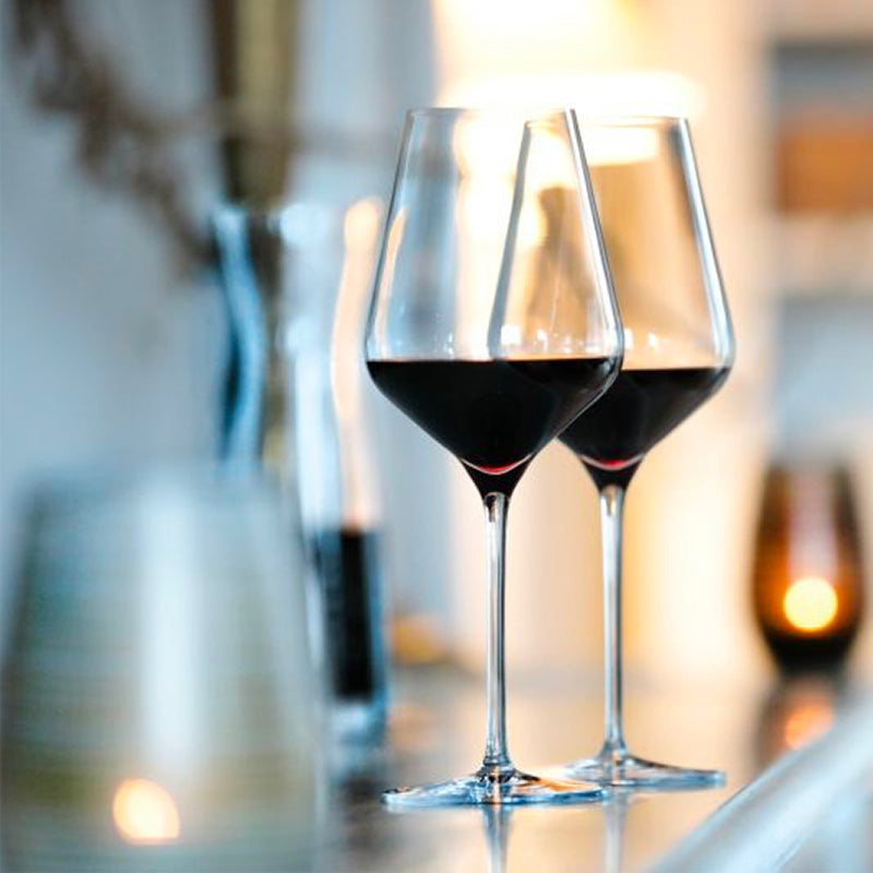 56 8 Cl Stolzle Lausitz Quatrophil Calice Vino Rosso In Vetro Set 6 Pezzi