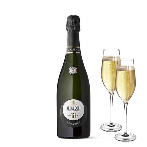 61 Extra Brut Franciacorta Docg Cantine Berlucchi Set 2 Calici Bormioli Luigi Vinea 42 Cl