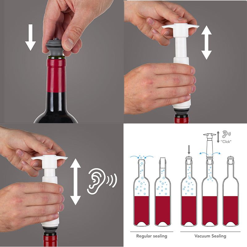 Vacu Vin Wine Saver Pompetta Salvavino