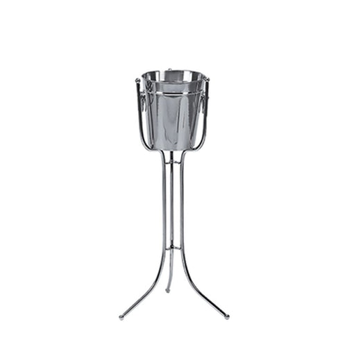 24 X H 76Cm Piazza Colonna Porta Secchiello In Acciaio Inox