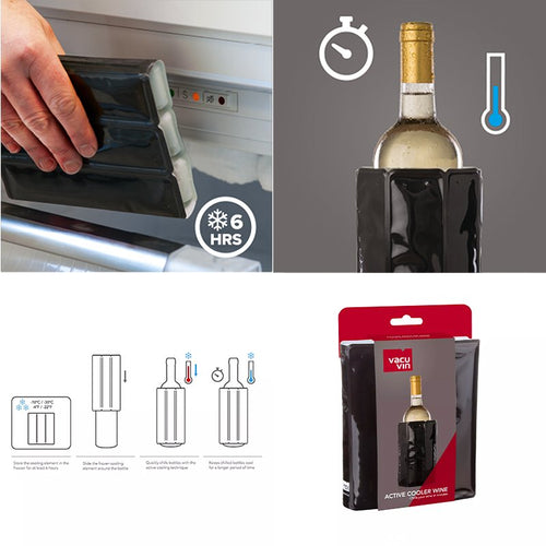 Vacu Vin Active Cooler Rinfrescatore Vino Per 1 Bottiglia