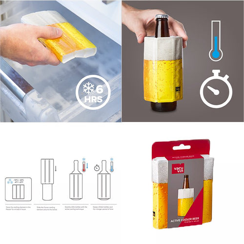 Vacu Vin Active Cooler Rinfrescatore Birra Per 1 Bottiglia
