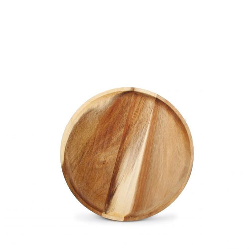24 Cm Wood And Food Vassoio Rotondo In Legno