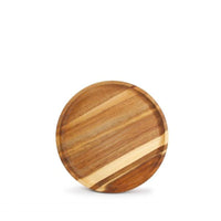 20 Cm Wood And Food Vassoio Rotondo In Legno