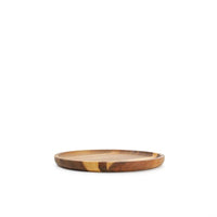 20 Cm Wood And Food Vassoio Rotondo In Legno