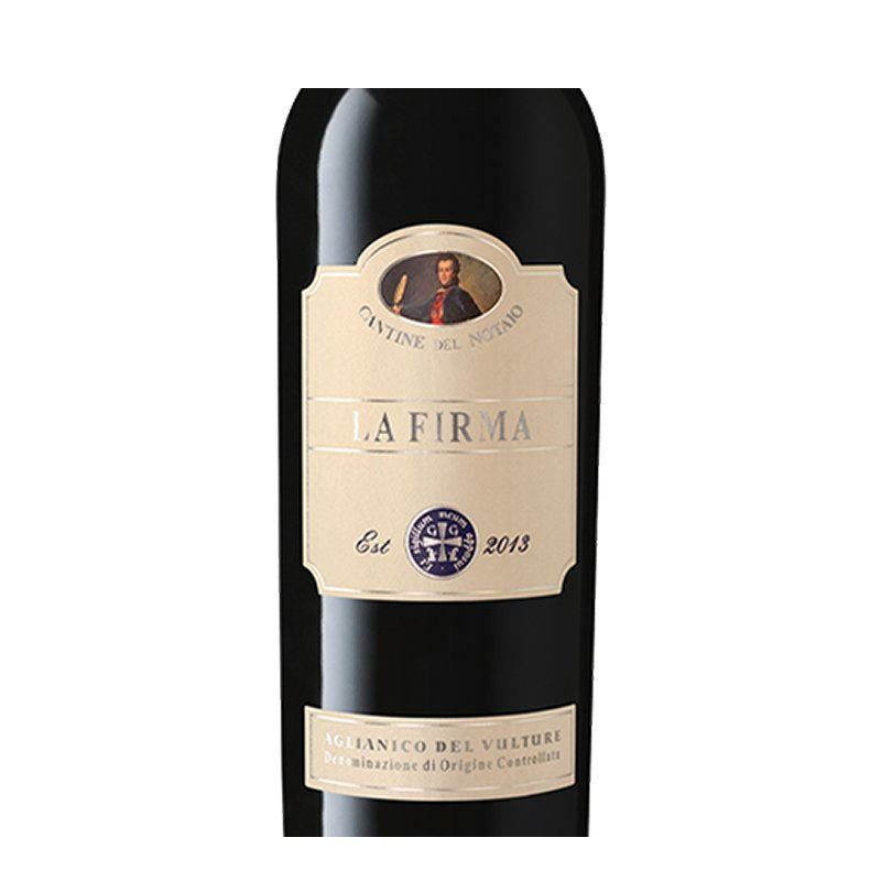 La Firma Aglianico Del Vulture Doc 2016 Cantine Del Notaio