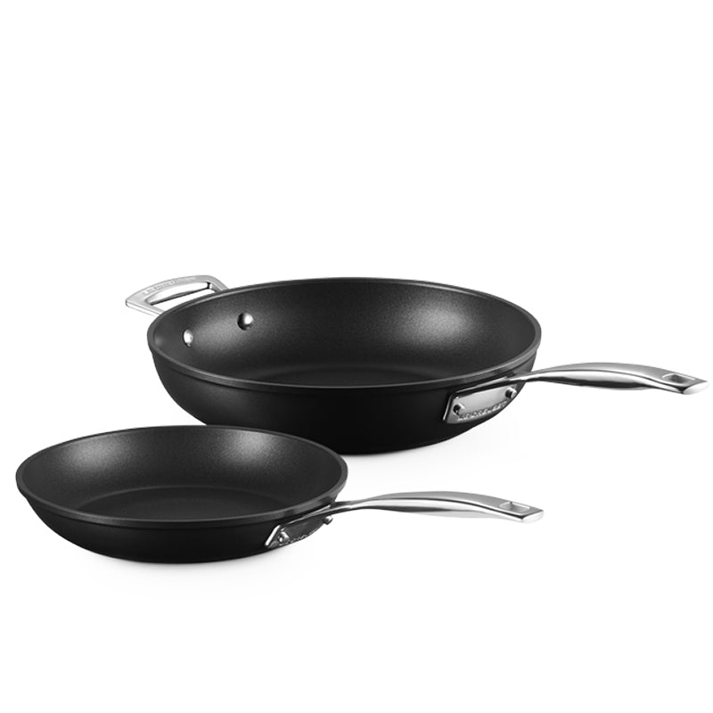 24 28 Cm Le Creuset Tns Set Padelle Antiaderenti In Alluminio