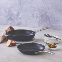 24 28 Cm Le Creuset Tns Set Padelle Antiaderenti In Alluminio