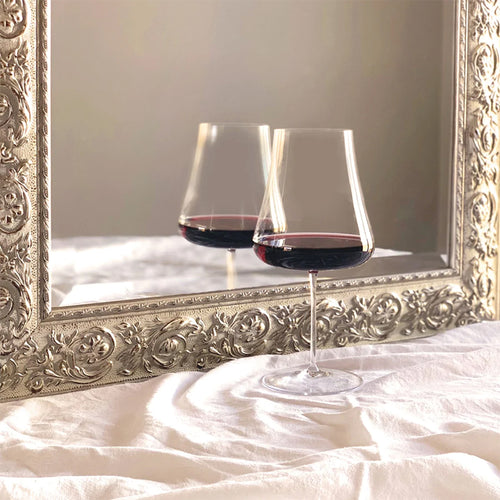 1 Litro Nude Steam Zero Calice Vino Rosso In Vetro Set 2 Pezzi
