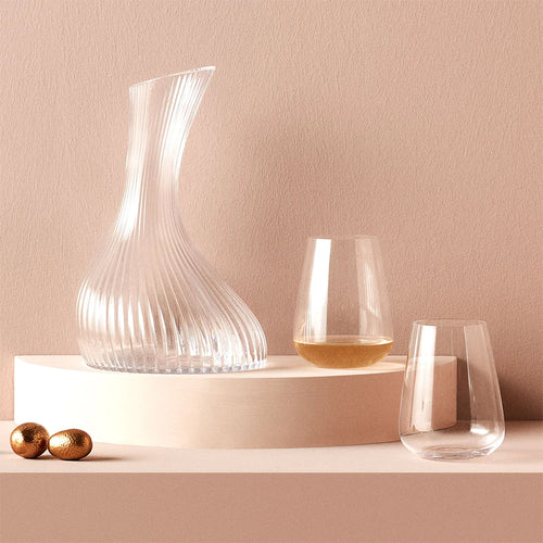 45 Cl Nude Steam Zero Bicchiere Acqua In Vetro Set 2 Pezzi