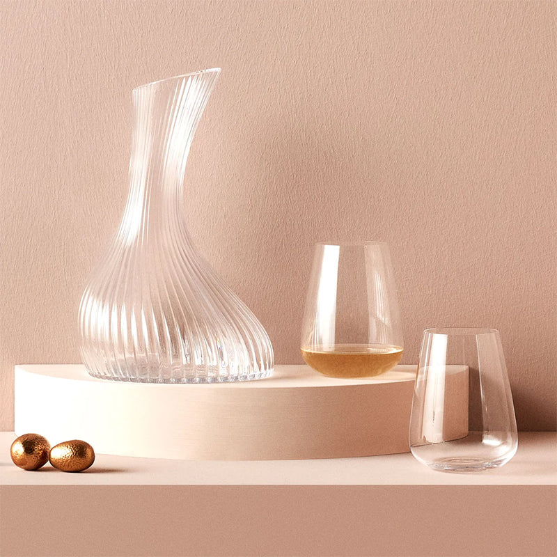 45 Cl Nude Steam Zero Bicchiere Acqua In Vetro Set 2 Pezzi