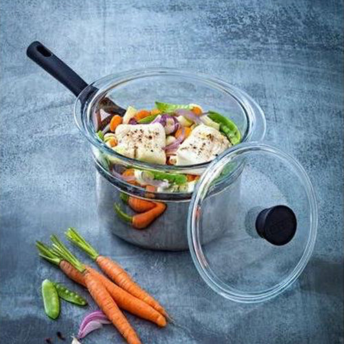 Pyrex Classic Cestello Vapore Con Coperchio In Vetro Borosilicato