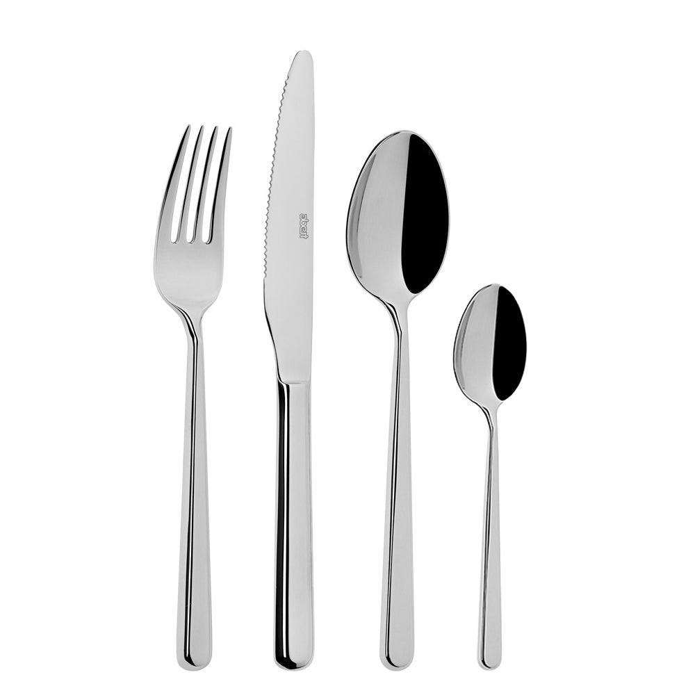 Abert Luna Servizio Posate In acciaio Inox 18/10 Set 24 Pz