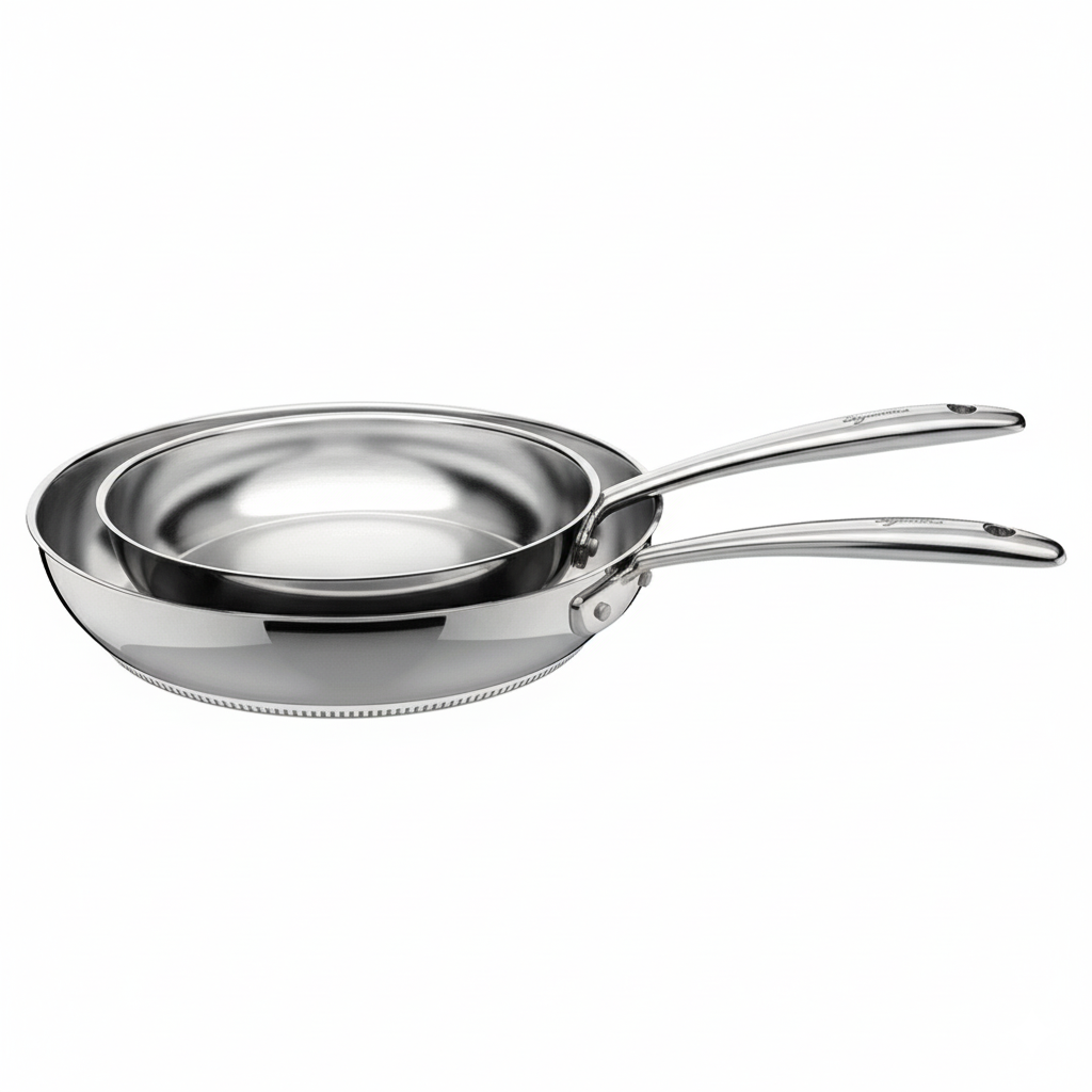 24-28 cm - Accademia Lagofusion Frying Pan Set In Stainless Steel Set of 2