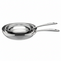 24-28 cm - Accademia Lagofusion Frying Pan Set In Stainless Steel Set of 2