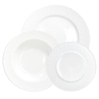 Tognana Margaret Servizio Piatti Con Bordo in Rielievo In Porcellana Set 18 Pz