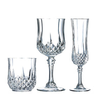 Cristal D'Arques Longchamp Set Calici e Bicchieri In Vetro Cristallino Set 18 Pz