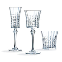 Cristal D'Arques Lady Diamond Set Calici e Bicchieri In Vetro Cristallino Set 18 Pz