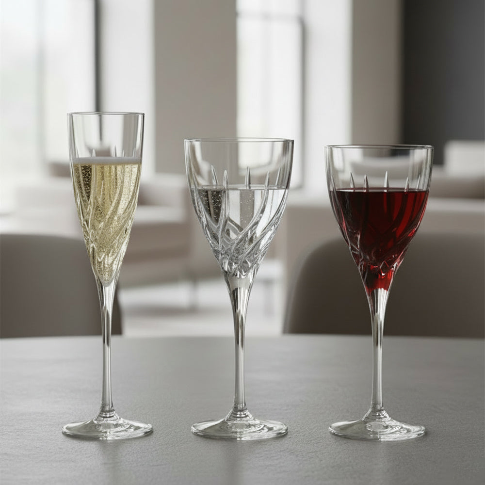 Set de Copas de Vidrio Trix - Set 18 Piezas